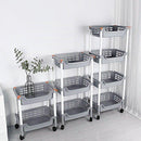 Fruit & Vegetables Trolley 4 Tier Wheels 46*31*85 cm