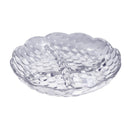 Fruits Nuts and Candies Glass Serving Divided Plater D - 19 cm
