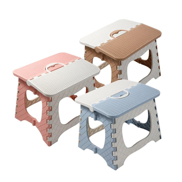 Plastic Chair Foldable Stool Home Kitchen Outdoor Stackable 30*35 cm