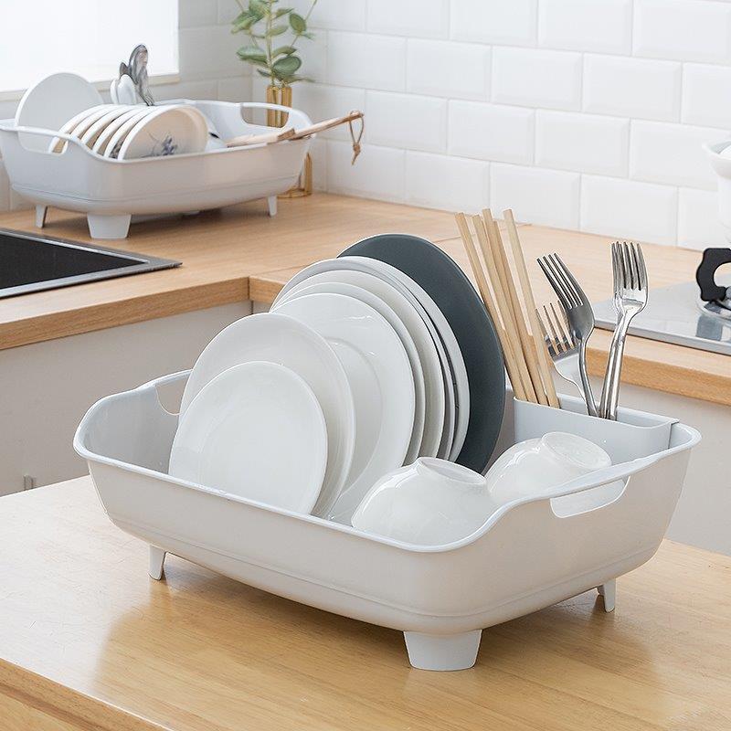Multicolor Plastic Sink Dish Drainer Drying Rack, For Multipurpose Use