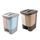 Multicolor Pedal Rubbish Bin - Plastic Waste Bin for Home, Kitchen, Office