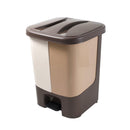 Multicolor Pedal Rubbish Bin Plastic Waste Bin Trash Bin for Home Kitchen Office 27*25.5*34.5 cm