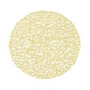 Multi-color Round Abstract Pattern Plastic Dining Table Placemat