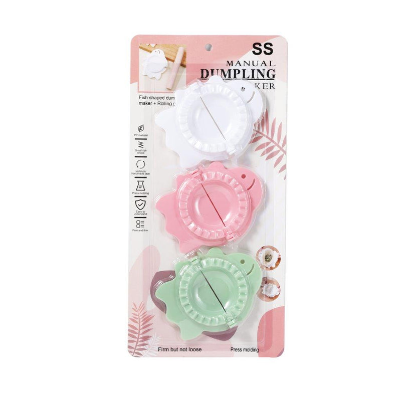 Plastic Ravoli Mould Dumpling Maker Pie Maker Set of 3 Pcs 12*9 cm