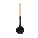 Wood and Silicone Soup Spoon Serving Ladle Utensils 32*8.2 cm