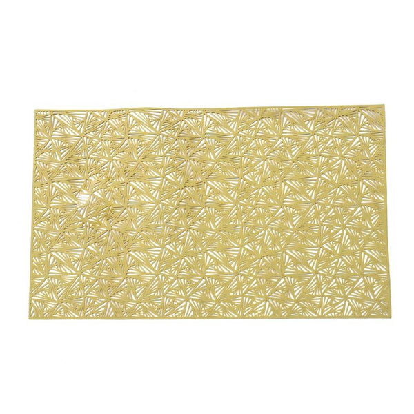 Multicolor Rectangle Abstract Pattern Plastic Dining Table Placemat