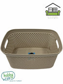 storagebox -Diamond Multipurpose Plastic Storage Utility Basket 10 Litre 34.9*23.8*16.8 cm-Classic Homeware & Gifts