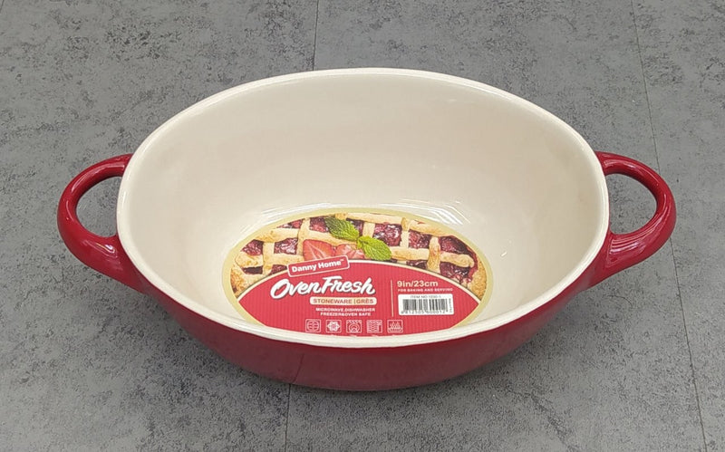 Round Porcelain Baking Dish 22.5*12.5*6.5 cm