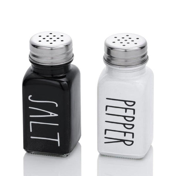 Glass Salt & Pepper Shaker Set of 2 Pcs 3.5*3.5*9.5 cm