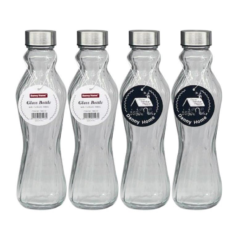 Glass Beverage Water Bottle 500 ml