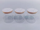 Danny Home Glass Storage Jar Canister Set/3 Pcs 750 ml
