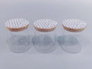 Danny Home Glass Storage Jar Canister Set/3 Pcs 750 ml