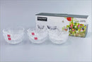 Glass Fruit & Salad Serving Bowl Set/6 Pcs