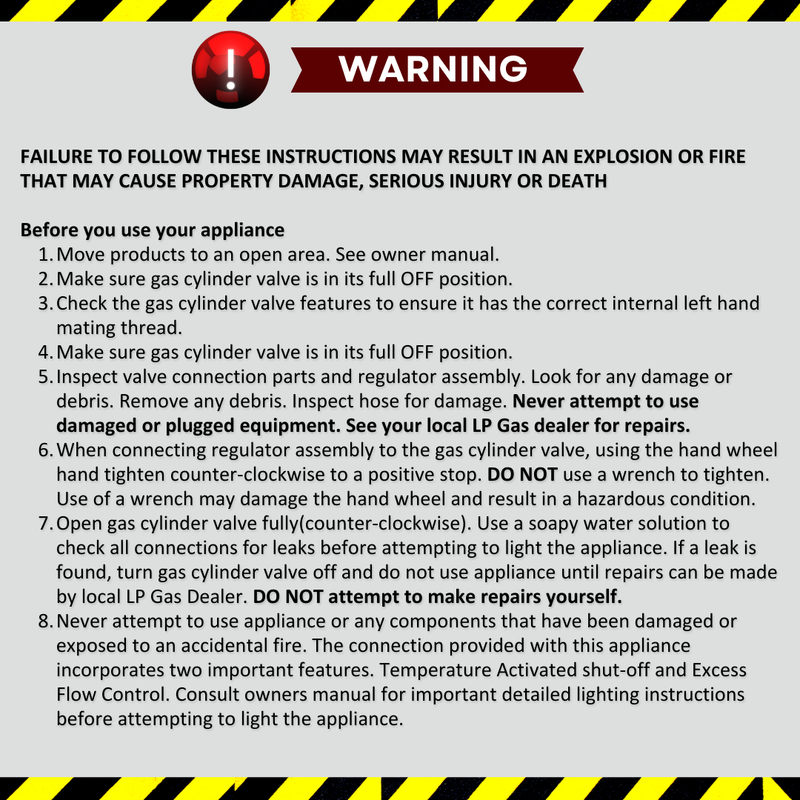 Gas Stove Regulator Low Pressure AGA Approved