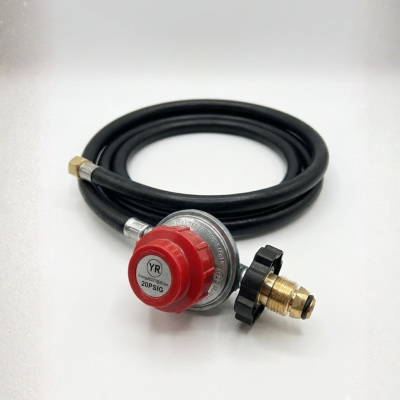High Pressure Gas Stove Regulator – AGA Approved – 1.8m Hose – 20 PSIG