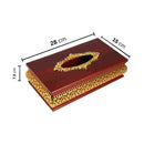 Gold Plated Tissue and Napkin Box 28*15*7.5 cm