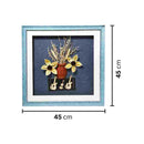 Floral Blue Picture Wall Frame 45*45 cm