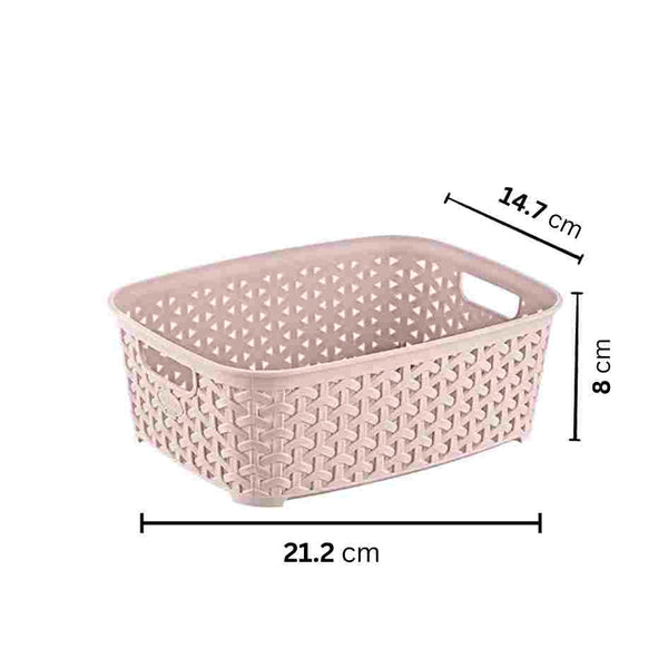 Multipurpose Rattan Home Kitchen Basket 21.2*14.7*8 cm
