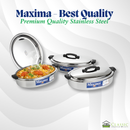 Stainless Steel Maxima Oval Hot Pot Set 3500ml 5000ml 7500ml