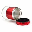 Stainless Steel and Glass Canister Set 3 Pieces