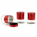 Stainless Steel and Glass Canister Set 3 Pieces
