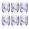 Crystal Glass Heavy Base Round Multi Beverage Drinking Tumblers Set of 6 90 ml