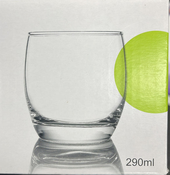 Drinking Glass Tumblers Set of 6 Pcs 290 ml