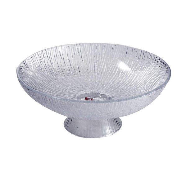 Crystal Glass Round Footed Fruit Bowl 25.6*11 cm