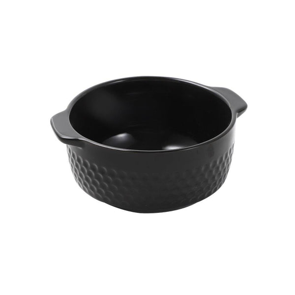 Black Ceramic Soup Tureen Casserole Dish Bowl Set of 16 Pcs with Stand