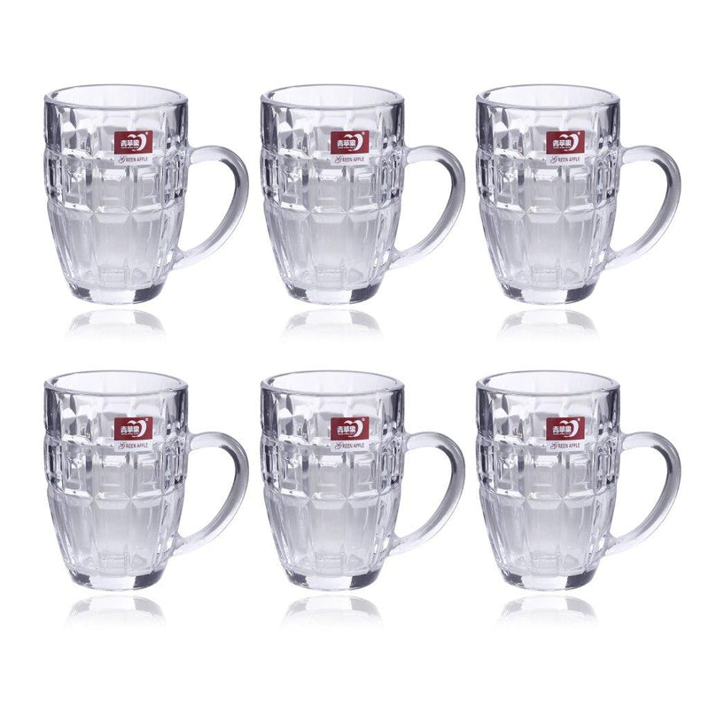 Multipurpose Glass Beverage Drinking Mug Tea & Coffee Mug Set of 6 pcs 200 ml