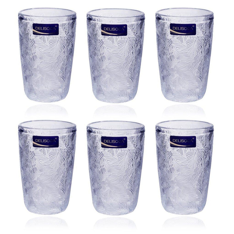 Frost Pattern Drinking Tumblers Set of 6 Pcs 370 ml