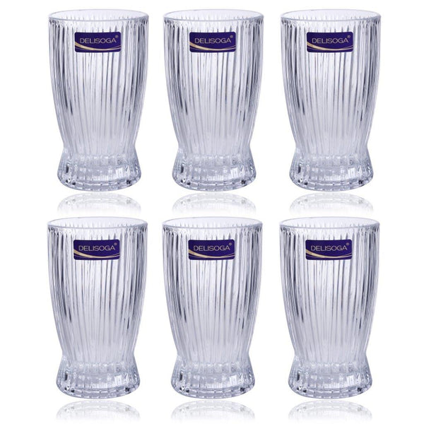 Drinking Glass Tumblers Set of 6 Pcs 360 ml