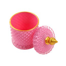 Crystal Glass Dome Shape Sugar Bowl Candy Jar with Lid R - 9cm ; H - 10 cm