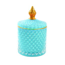 Crystal Glass Dome Shape Sugar Bowl Candy Jar with Lid R - 9cm ; H - 10 cm