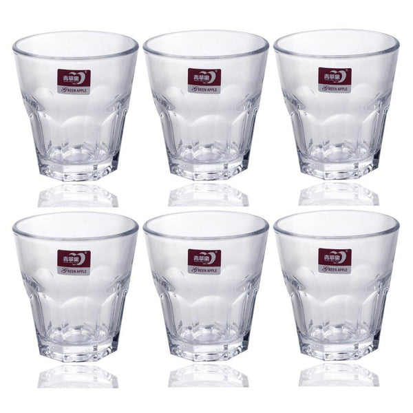 Drinking Glass Tumblers Set of 6 Pcs