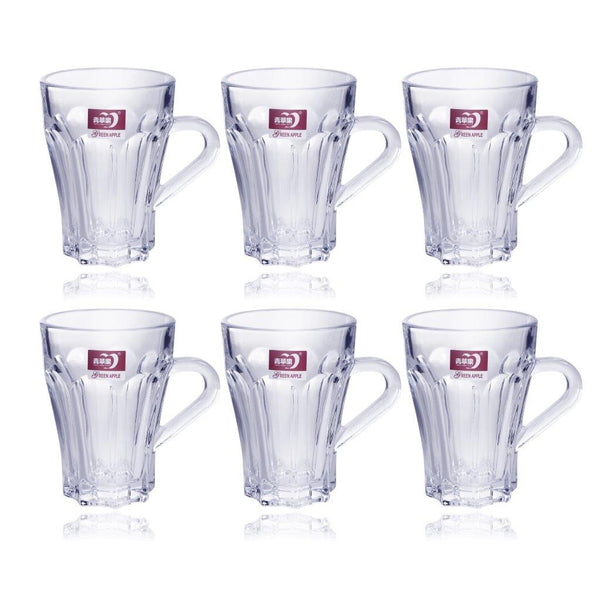 Glass Tea and Coffee Cup Set of 6 Pcs 150 ml