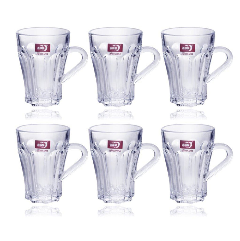 Glass Tea and Coffee Cup Set of 6 Pcs 150 ml