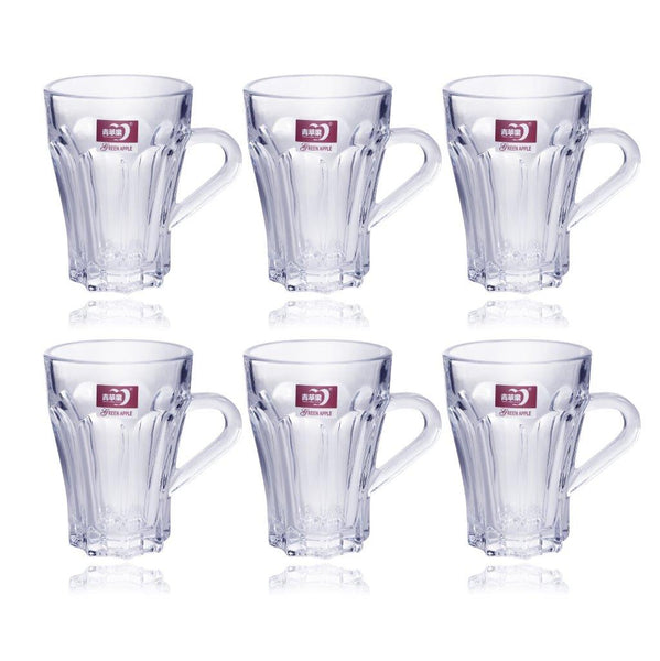 Glass Tea and Coffee Cup Set of 6 Pcs 150 ml