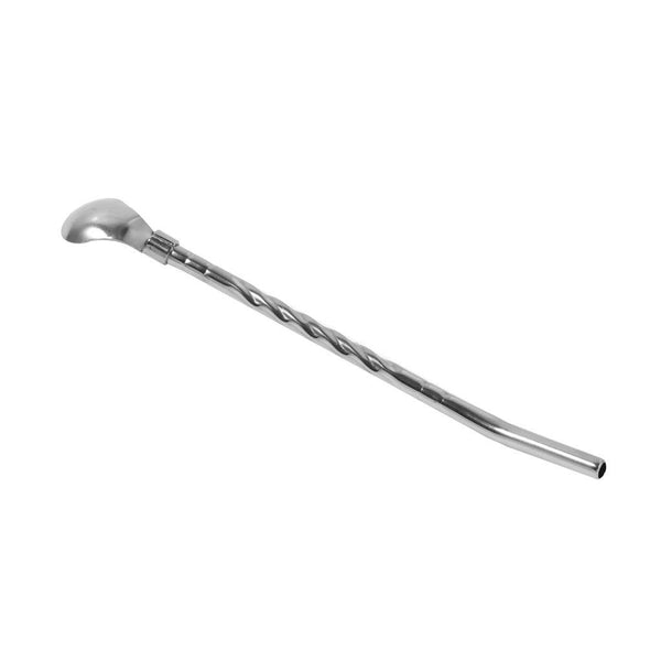 Stainless Steel Straw Spoon Long Handle Coffee Spoon 14*2 cm