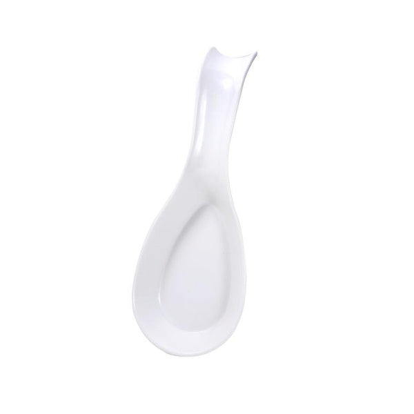 Plain White Melamine Spoon Rest 16.5*10 cm