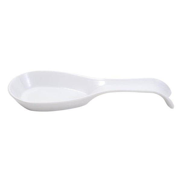 Plain White Melamine Spoon Rest 16.5*10 cm