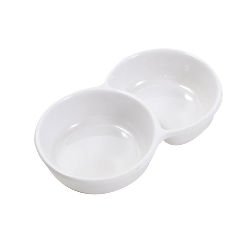 Melamine Mini Divided Dish Plate Dipping Bowl Sauce Dish 3.2*7.8*2.8 cm