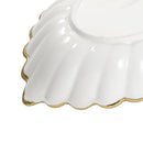 White Ceramic Gold Rim Oval Bowl Platter Fine Porcelain Dinnerware Tableware Serving Dish 46.5*30.5*9.5 cm