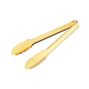 Gold Stainless Steel Tongs for Kitchen, BBQ, and Buffet - 23 cm, 82 g