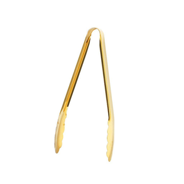 Stainless Steel Gold Kitchen Tongs Buffet Tongs 23 cm 82 g