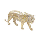 Sculpture Statue Resin Figurine Tiger Metallic Gold Color 43*20 cm