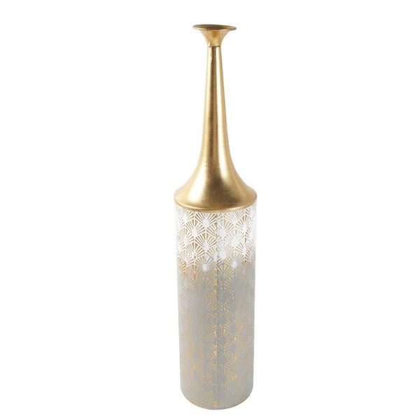 Engraved Design Elegant Metal Flower Vase Wedding Table Centerpiece 13.8*59.5 cm