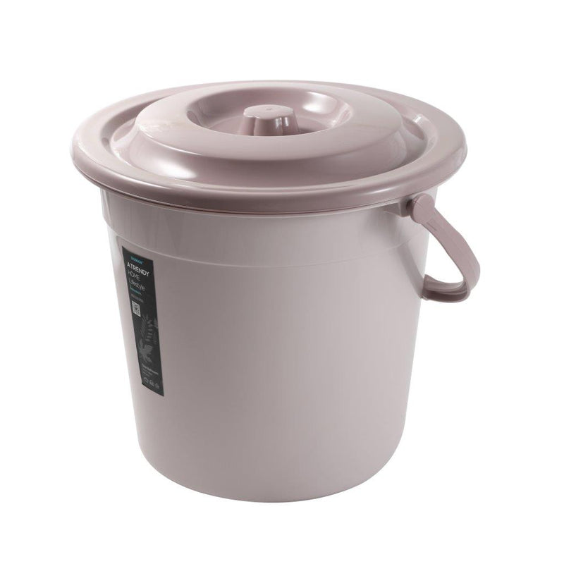 Multipurpose Colorful Plastic Bucket with Lid and Handle 37*34 cm