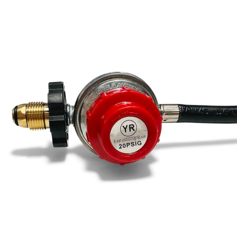 High Pressure Gas Stove Regulator – AGA Approved – 1.8m Hose – 20 PSIG