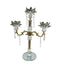Home Decor Crystal Glass Gold Candlestick Holder 3 arms 42 cm